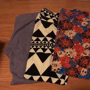 LulaRoe leggings -3 pair bundle